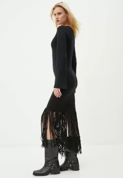 MUNTHE rochie TOADY culoarea negru, mini, mulata, 243134024376 imagine