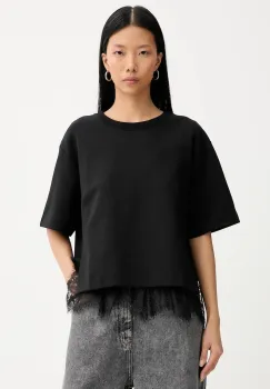 MUNTHE tricou din bumbac RACH culoarea negru, 254101325426 imagine