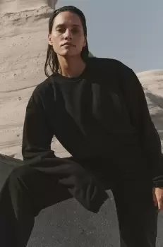 MUUV. bluza Bluza Crop Top Subtle Cotton femei, culoarea negru, neted imagine