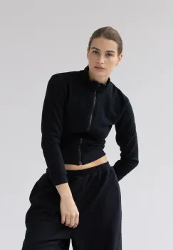 Muuv hanorac cu fermoar pentru femei cu bumbac LE PUMP imagine