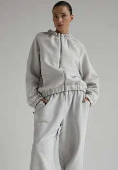 Muuv hanorac cu fermoar pentru femei din bumbac SMOOTH COTTON imagine