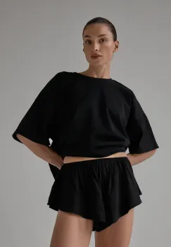 Muuv. pantaloni scurti pentru femei din vascoza DUE imagine