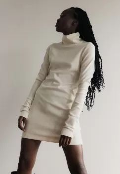 MUUV. rochie culoarea alb, mini, mulata imagine