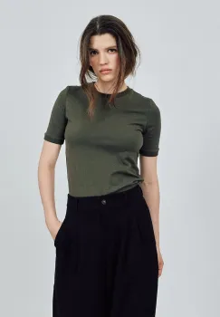 MUUV. tricou din bumbac culoarea verde imagine