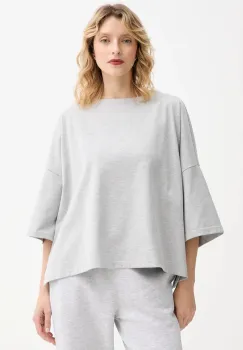 MUUV. tricou din bumbac MUUV. x Answear culoarea gri imagine