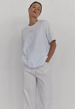 MUUV. tricou din bumbac SAD GENERATION WITH HAPPY PICTURES culoarea alb imagine