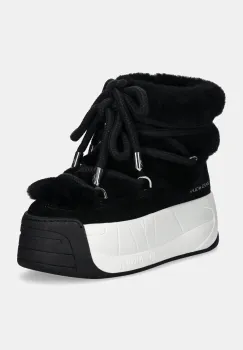 Naked Wolfe cizme de lana pentru zapada Darling culoarea negru, Darling Black Cow Suede imagine