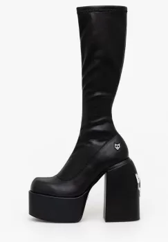 Naked Wolfe cizme Spice femei, culoarea negru, cu toc drept imagine