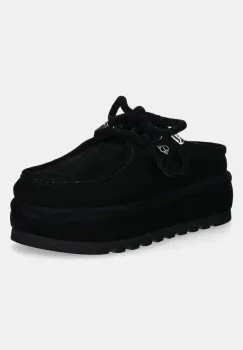 Naked Wolfe papuci din piele intoarsa Blizzard culoarea negru, Blizzard Suede Shearling Black imagine
