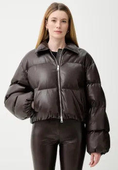 Nanushka geaca culoarea maro, de iarna, NW25FWJK20278 imagine