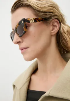 Nanushka ochelari de soare LONDYN culoarea maro, NU24PFSG00377 imagine