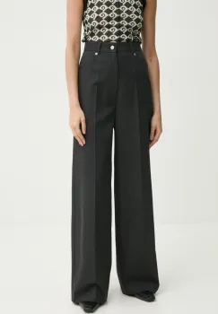 Nanushka pantaloni de lana KORINA femei, culoarea gri, lat, high waist, NW25RSPA15394 imagine