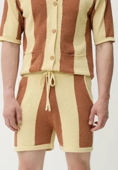 Nanushka pantaloni scurti  BRENT culoarea bej, NM25SSST10811 imagine