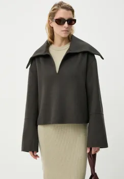 Nanushka pulover de lana MAXE femei, culoarea gri, calduros, NW24PFSG26997 imagine