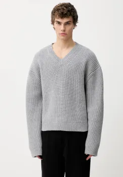 Nanushka pulover de lana NU25PFSW05691 culoarea gri, calduros, MORCAR imagine