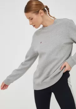 Napapijri bluza barbati, culoarea gri, melanj imagine