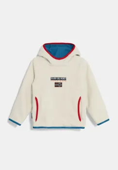 Napapijri bluza copii T-GONZEN H culoarea bej, cu gluga, cu imprimeu, NP0A4I5NN1J1 imagine