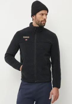 Napapijri bluza T-Tynik barbati, culoarea albastru marin, cu imprimeu, NP0A4IA90411 imagine