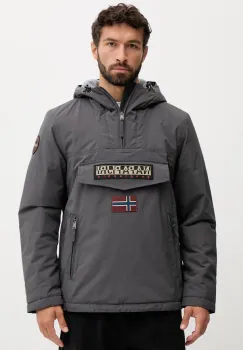 Napapijri geaca Rainforest Pocket 2 culoarea gri, de tranzitie, NP0A4GMDH981 imagine