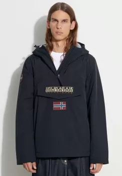 Napapijri geaca RAINFOREST WINTER 3 barbati, culoarea negru, de iarna, NP0A4GMC0411 imagine