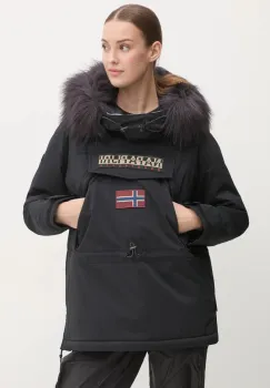 Napapijri geaca Skidoo 2.0 femei, culoarea negru, de iarna, NP0A4I5F0411 imagine