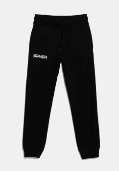 Napapijri pantaloni de trening pentru copii M-GORI culoarea negru, cu imprimeu, NP0A891C9411 imagine