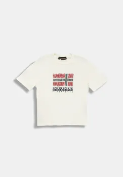 Napapijri tricou de bumbac pentru copii S-ADIGE culoarea bej, cu imprimeu, NP0A88ZWF0Z1 imagine