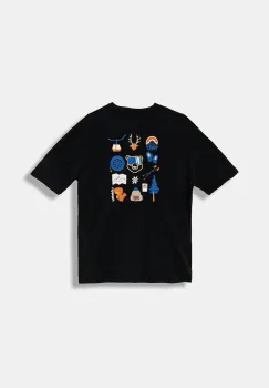 Napapijri tricou de bumbac pentru copii S-ADIGE culoarea negru, cu imprimeu, NP0A88ZWF0X1 imagine