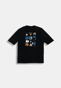 Napapijri tricou de bumbac pentru copii S-ADIGE culoarea negru, cu imprimeu, NP0A88ZWF0X1 imagine