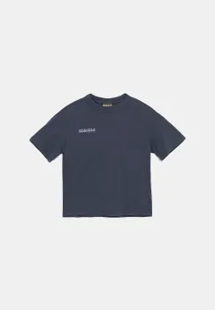 Napapijri tricou de bumbac pentru copii S-AHR culoarea bleumarin, cu imprimeu, NP0A88ZO1761 imagine
