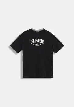Napapijri tricou de bumbac pentru copii S-INOT culoarea negru, cu imprimeu, NP0A891F9411 imagine