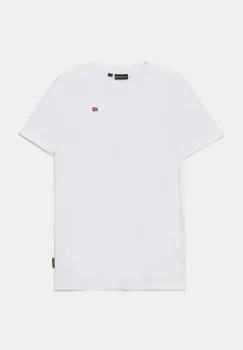 Napapijri tricou de bumbac pentru copii SALIS SS 2 culoarea alb, neted, NP0A4GEH0021 imagine