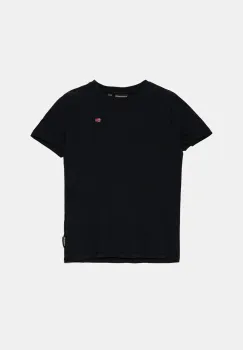 Napapijri tricou de bumbac pentru copii SALIS SS 2 culoarea albastru marin, neted, NP0A4GEH0411 imagine