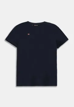 Napapijri tricou de bumbac pentru copii SALIS SS 2 culoarea albastru marin, neted, NP0A4GEH1761 imagine