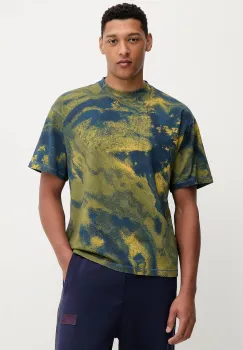 Napapijri tricou din bumbac S-Anter culoarea verde, cu imprimeu, NP0A88YLFZD1 imagine