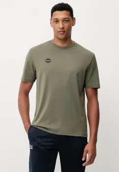 Napapijri tricou din bumbac S-Badge culoarea verde, cu imprimeu, NP0A8949G0A1 imagine