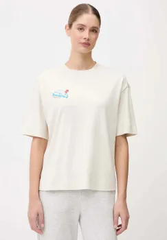 Napapijri tricou din bumbac S-Irto culoarea bej, NP0A88SON1J1 imagine