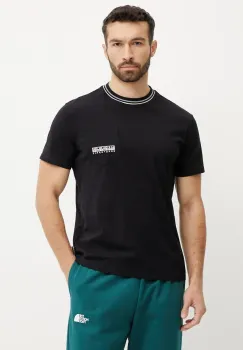 Napapijri tricou din bumbac S-Murlo barbati, culoarea negru, cu imprimeu, NP0A4IEJ9411 imagine