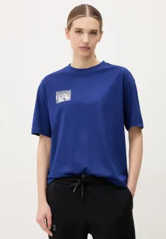 Napapijri tricou din bumbac S-Nice femei, culoarea albastru marin, NP0A4IG4B2U1 imagine