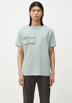 Napapijri tricou din bumbac S-Rivalto barbati, culoarea verde, cu imprimeu, NP0A4IELG1X1 imagine