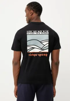 Napapijri tricou din bumbac S-Sovana barbati, culoarea negru, cu imprimeu, NP0A4IE49411 imagine