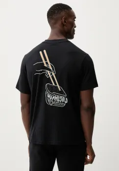 Napapijri tricou din bumbac S-Yukis culoarea negru, cu imprimeu, NP0A89259411 imagine