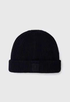 Neil Barett caciula din amestec de casmir FISHERMAN BEANIE culoarea bleumarin, PBCP335.V9505.466 imagine