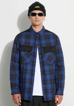 Neil Barett geaca LOOSE BICOLOR FLAP POCKET PADDED barbati, de tranzitie, oversize, PBCS024C.V041C.3705 imagine