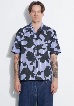Neil Barrett camasa din bumbac Boxy Bold Flowers Print Short Sleeve Shirt barbati, regular, MY60214A-Y059-765N imagine