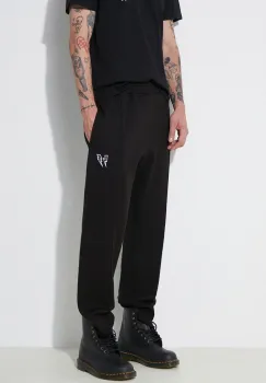 Neil Barrett pantaloni de trening culoarea negru, cu imprimeu, MY71074A-Y538-001N imagine