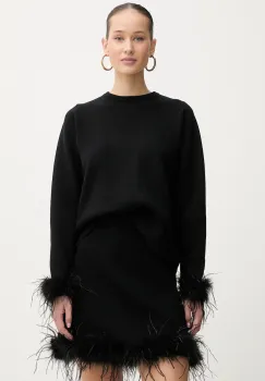 Never Fully Dressed pulover culoarea negru, NFDKN755 imagine