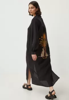 Never Fully Dressed rochie culoarea negru, mini, drept, NFDTO777 imagine