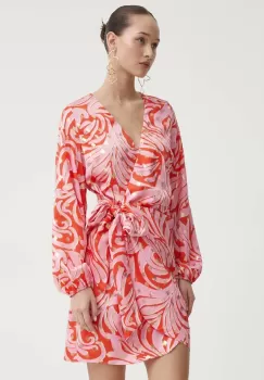 Never Fully Dressed rochie culoarea roz, mini, mulata imagine