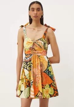 Never Fully Dressed rochie mini, mulata, NFDDR934 imagine